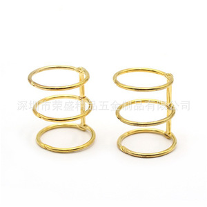Metal Notebook <b>Binder</b> Clip 4.1x2.5 Gold Three <b>Ring</b> For <b>Folders</b> - Product Image 3
