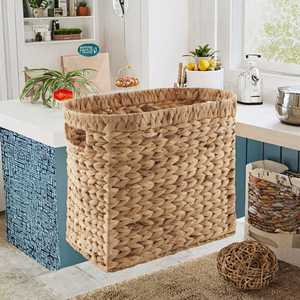 Hand Woven Water Hyacinth Square Modern <b>Storage</b> <b>Baskets</b> <b>Shelves</b> Handmade Eco-Friendly Multi-Purpose Model L6401 Precision - Product Image 3