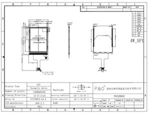 Polcd 2.2 pollici ST7789V Driver Qvga 240x320 10 pin interfaccia SPI piccolo colore Tft Display Lcd - Product Image 6