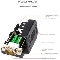 Cable RS232 RS485 Terminales de ruptura Sin soldadura Nuevo tipo Conector Ethernet DB9 Conector macho de 9 pines DB9 Conector macho