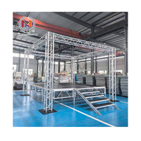 Structure de treillis de scène en aluminium portable personnalisable, treillis carré, triangle, éclairage de scène, treillis de scène personnalisable TUV