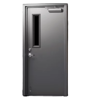 Porte coulissante horizontale automatique pour hôpital avec fenêtre d'observation |   Porte hermétique double battant pour salle blanche médicale