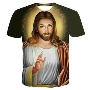 T-shirts religieux de haute qualité, t-shirts jésus personnalisés à bas prix
