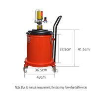 Ventes directes d'usine huileur haute pression pneumatique petite machine de remplissage huileur 12L 40L baril pistolet à graisse pneumatique pompe à graisse