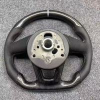Volant chauffant et vibrant personnalisé en fibre de carbone et suède, compatible avec Audi 08 TT Sline A6 C7.5 S8 B8 A5 B9 A8 S4 C7 C6 S6 Q3 RS7