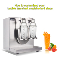 Machine automatique à double cadre pour smoothie boisson shaker tasse Bubble Boba Milk Tea Shaking Machine