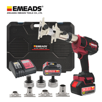 Outil de pressage axial hydraulique électrique en acier allié alimenté par batterie Emeads CD-1240AB Mini, outil d'expansion PEX, outil de pressage de tuyaux en PVC
