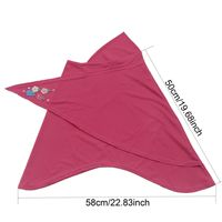 Enfants populaires couleur unie broderie fleurs enfants musulmans cristal chanvre écharpe casquette hijab une pièce instantanée malaisie écharpe
