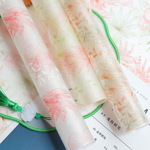 Papel de Regalo Estilo Coreano Nosa, Papel Impermeable con Diseño de Loto para Ramos de Flores, Papel para Regalos, Arte Floral para Floristerías - Product Image 1