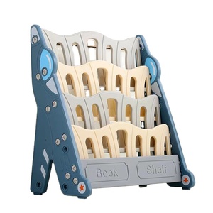 China Toy Storage Rack Furniture Plastic Book Shelf High Quality Wholesale Living Room Toy Storage Children Cabinet