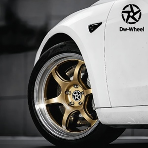 โลหะผสมเหล็กอัลลอยหล่อ DW สีดำสีบรอนซ์สีดำเงิน4x100 4X114.3 5x100 5x114.3เว้า<span class=keywords><strong>15</strong></span>-18นิ้วสำหรับรถแข่ง - Product Image 3