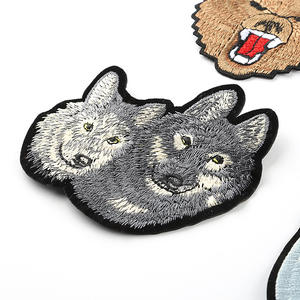 งานปักด้วยคอมพิวเตอร์, ป้ายดอกไม้, เครื่องประดับเสื้อผ้า, สัตว์, เสือ, สุนัข, สติ๊กเกอร์ติด, สติ๊กเกอร์ผ้าปัก DIY - Product Image 4