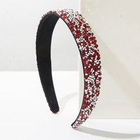 Serre-tête pour femme en tissu doux et brillant avec strass colorés, idéal pour les soirées dansantes