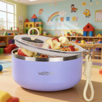 Watersy Personnalisé 47oz 304 En Acier Inoxydable De Luxe Saladier Boîte À Lunch Couvercle 32oz Récipients De Stockage Des Aliments Durables pour Les Enfants