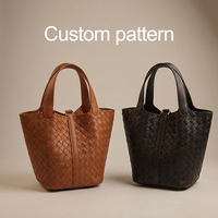 Sac à main en cuir de luxe pour femme, motif personnalisé, fabrication sur mesure, en stock, sac seau de haute qualité pour femmes