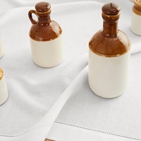 Nappe en lin blanc |   Nappe de table en coton et lin de style français pour table à manger
