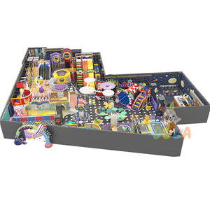 Parc de jeux intérieur professionnel personnalisé pour enfants avec piscine à sable et jouets en PE/PVC, projets d'extension <span class=keywords><strong>Ninja</strong></span> pour plus de 100 enfants - Product Image 1