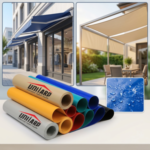 Bâche en <span class=keywords><strong>toile</strong></span> PVC imperméable de 650 g/m², épaisseur 0,3-0,55 mm, pour <span class=keywords><strong>pergola</strong></span>, auvent, tentes - Product Image 1