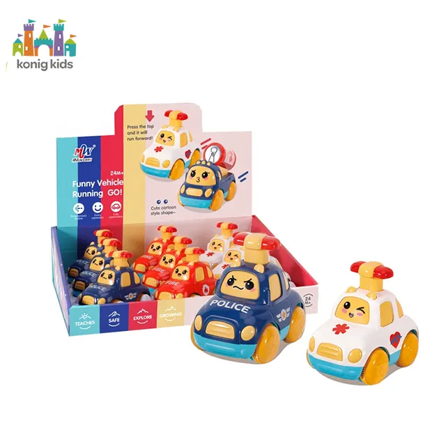 Konig-juguetes de plástico de dibujos animados para niños, 9 unidades