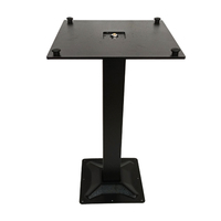 Base de table carrée en acier robuste, pied de table en métal pour restaurant, bistrot, café, structure de support de table à manger commerciale
