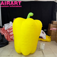 Événement promotionnel des légumes : Piments jaunes gonflables