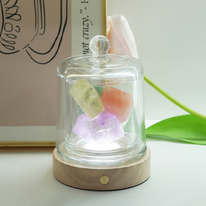 Năng Lượng Tự Nhiên Chữa Bệnh Pha Lê Thủ Công Gỗ Degaussing Bát Đèn 3 Màu Sắc Trang Trí Đá Quý Hương Thơm Đá Cho Trang Trí Nội Thất - Product Image 2