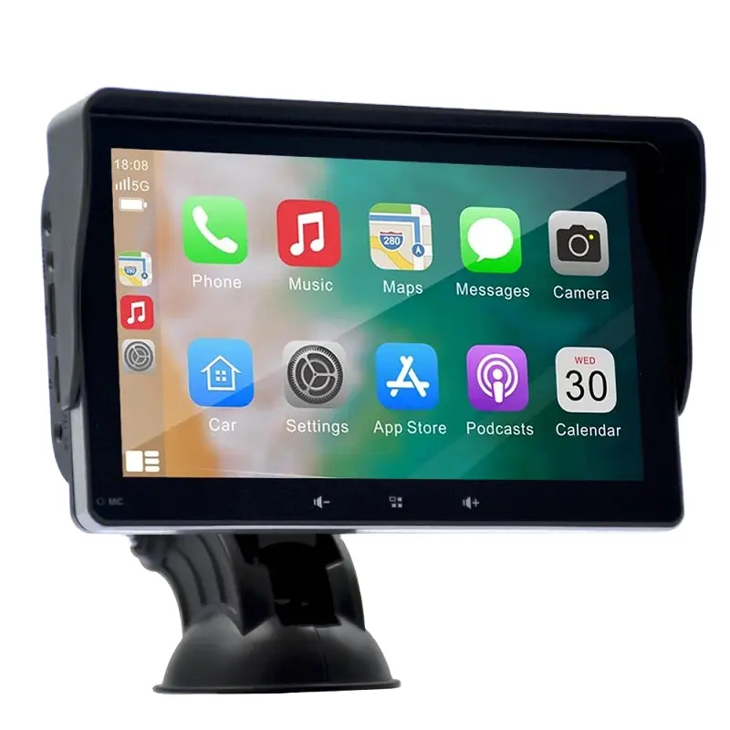 Pratique 7 pouces autoradio Apple Carplay Linux Auto sans fil IPS écran miroir lien affichage de bureau moniteur multimédia pour voiture