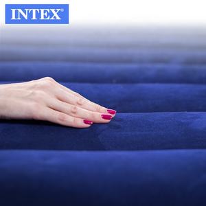 INTEX 64756 Matelas gonflable simple et durable pour la maison, avec <span class=keywords><strong>cordon</strong></span> <span class=keywords><strong>de</strong></span> serrage, <span class=keywords><strong>bleu</strong></span> floqué, pour une petite sieste - Product Image 4