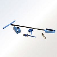 Ensemble de tarières manuelles pour l'échantillonnage des sols avec poignée en T, tiges d'extension et têtes de tarière interchangeables pour les études géotechniques sur site