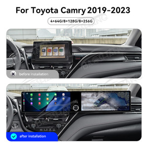Autoradio Android 13 Baoshang double écran 12,3'' 2 DIN avec Carplay pour Toyota Camry 2019-2023, <span class=keywords><strong>lecteur</strong></span> multimédia DVD GPS Navi Android - Product Image 2