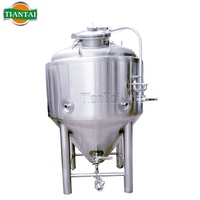 Fermenteur à bière Tiantai 2 BBL, petite brasserie, cuve sous pression en acier inoxydable 304, chemise de refroidissement à fossettes, isolation en PU isobare