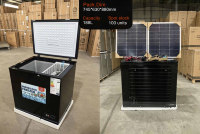 Congélateur coffre solaire OEM 188L 12V 24V DC à compresseur, machine à glaçons puissante pour la maison, les zones rurales et le stockage hors réseau