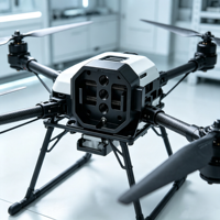 Kit de fixation rapide pour charge utile de drone en alliage d'aluminium, plaque de base à dégagement rapide pour drone, pour caméra gimbal, projecteur, boucle de fixation rapide