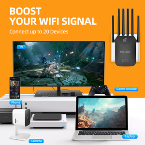 PIX-LINK ขายส่ง <span class=keywords><strong>AC66</strong></span> ตัวขยายสัญญาณไวไฟไร้สาย 1200Mbps ตัวขยายสัญญาณไวไฟแบบรีพีทเตอร์ ตัวเพิ่มสัญญาณไวไฟ พร้อมเสาอากาศ 6 ต้น - Product Image 2
