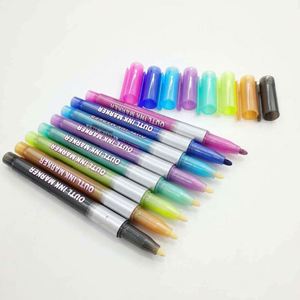 Hot Sale Custom BV-DPH39 Double Line Fluorescent Outline Marker Pen with Washable Ink and Single Tip for DIY <b>Drawing</b> - Product Image 3