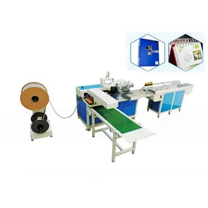 Factory Automatic Double wire paper book spiral punching binding machine equipment binding notebook book and calender machine