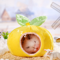 Lit en peluche doux et chaud pour hamster OEM, Nid de sommeil mignon antidérapant pour hamster, Mini maison de couchage pour animaux de compagnie