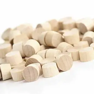 Tapones de madera sin terminar para artesanía directa de fábrica | 288 piezas