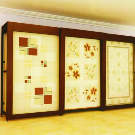 Sistemi di visualizzazione scorrevole mostra rack per campione di tappeto