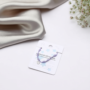 Bracciale con nodo a sette stelle in acciaio inossidabile placcato argento, ciondolo alla moda per donna - Product Image 2