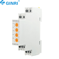 Relais de surveillance de tension automatique réglable CE Thin 3 phases AC220V~460V, protection contre les surtensions et les sous-tensions