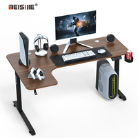 BEISIJIE Designer de luxe moderne en forme de L pied de table de jeu réglable