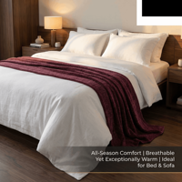Couverture en chenille composite de luxe ultra douce HONI, taille Queen, 90*90 pouces, poids lourd, confortable, 420 g/m²