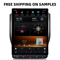 Accesorios de Radio con Pantalla Tesla de 12.1 Pulgadas, Snapdragon 665 para Dodge Ram 2019-2023, Android 13, Carplay, QLED, Unidad Principal Inalámbrica para Automóvil 4G
