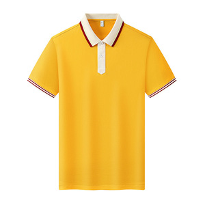 Polo uni à manches courtes pour homme, col classique, vêtements de travail, usage quotidien, tissu polyester, logo personnalisé imprimé - Product Image 3
