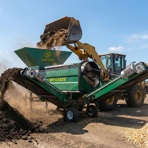 Écran mobile de trommel de haute qualité pour compost sable de terre végétale séparateur minéral le plus vendu - Product Image 1