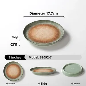 Assiette plate en mélamine de style européen créative, d'origine chinoise, pour la promotion publicitaire, plat froid, style occidental - Product Image 6
