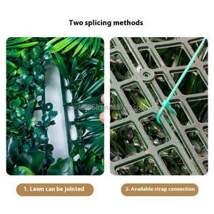 Искусственная зеленая трава, устойчивая к ультрафиолетовому воздействию, Экологичная пластиковая растительная стена для украшения домашнего сада и крыльца - Product Image 4