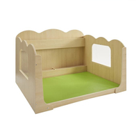 Ensemble d'angle de lecture Montessori moderne en bois pour la maternelle, la garderie et la salle de bain