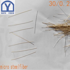 Alambre recubierto de latón de 0.2/30 6 mm, resistente al desgaste, fibra de acero fundible reforzada, refractaria para mezcla de hormigón UHPC - Product Image 2